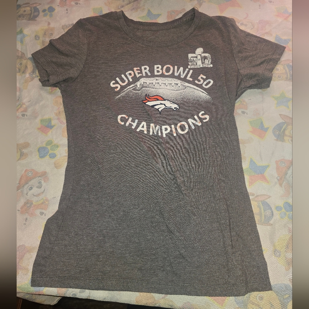 Super Bowl 50 Champions Gray T-Shirt